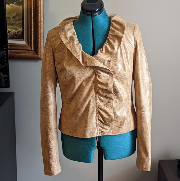 Leather Jacket - Sized Petite Small - Picture 3 of 10